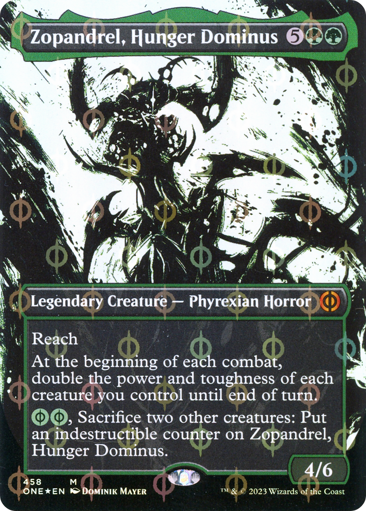 Zopandrel, Hunger Dominus (Borderless Ichor Step-and-Compleat Foil) [Phyrexia: All Will Be One] - Magic: The Gathering - Card Brawlers | Quebec | Canada |