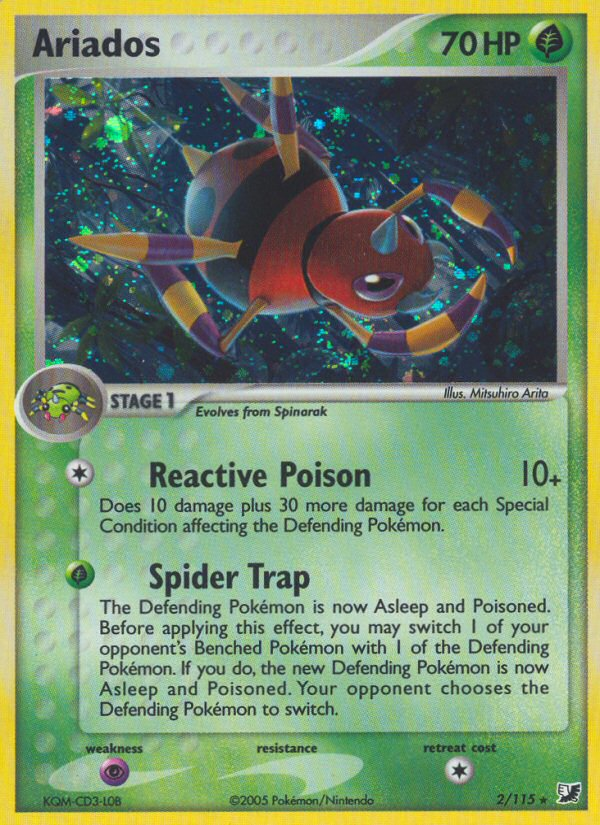 Ariados (2/115) [EX: Unseen Forces] - Pokémon - Card Brawlers | Quebec | Canada |