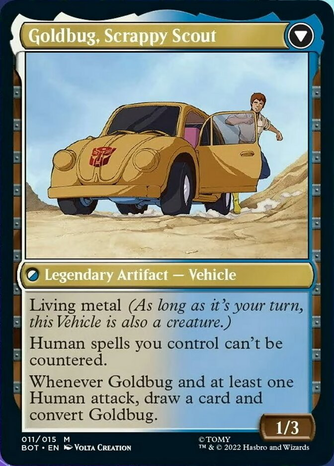 Goldbug, Humanity's Ally // Goldbug, Scrappy Scout [Transformers] - Magic: The Gathering - Card Brawlers | Quebec | Canada |