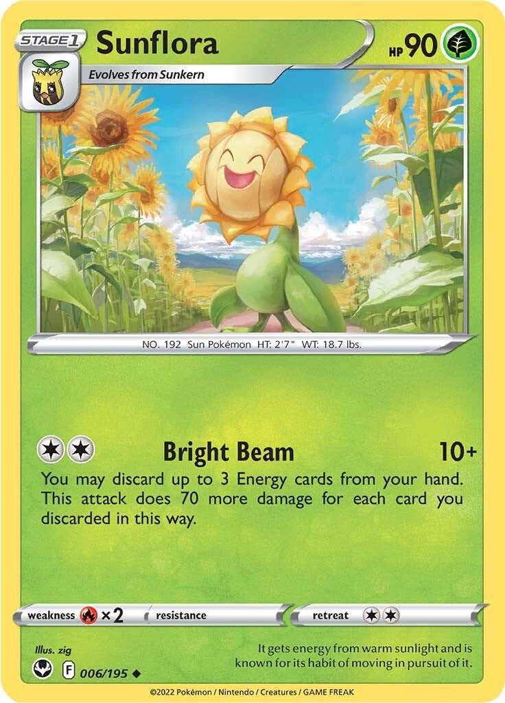 Sunflora (006/195) [Sword & Shield: Silver Tempest] - Pokémon - Card Brawlers | Quebec | Canada |