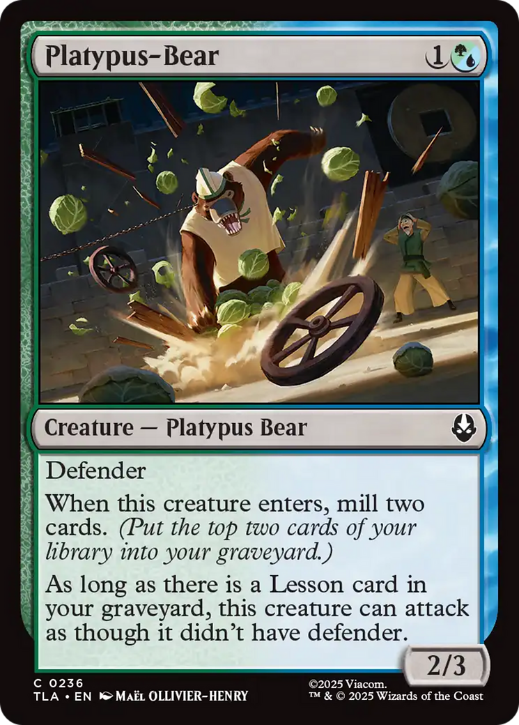 Platypus-Bear [Avatar: The Last Airbender] - Magic: The Gathering - Card Brawlers | Quebec | Canada |