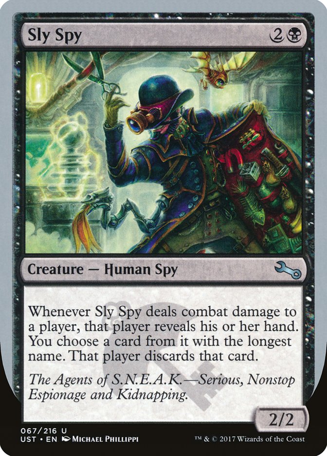 Sly Spy ("Serious, Nonstop Espionage and Kidnapping") [Unstable] - Magic: The Gathering - Card Brawlers | Quebec | Canada |