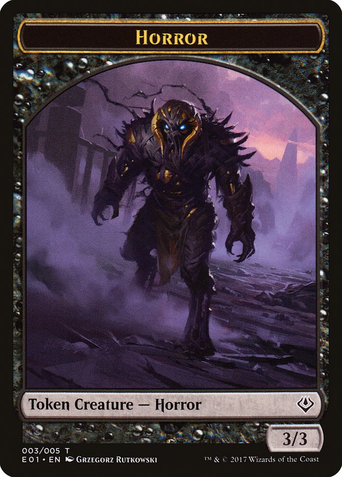 Horror // Zombie Double-Sided Token [Archenemy: Nicol Bolas Tokens] - Magic: The Gathering - Card Brawlers | Quebec | Canada |