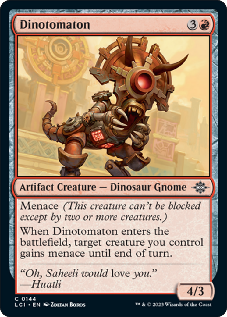 Dinotomaton [The Lost Caverns of Ixalan] - Magic: The Gathering - Card Brawlers | Quebec | Canada |