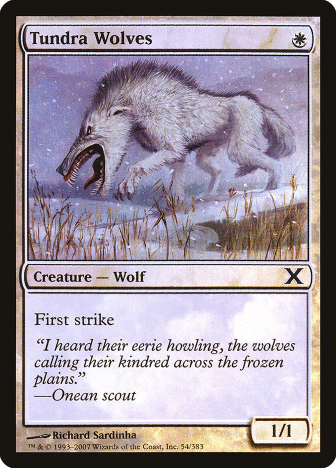 Tundra Wolves (Premium Foil) [Tenth Edition] - Magic: The Gathering - Card Brawlers | Quebec | Canada |