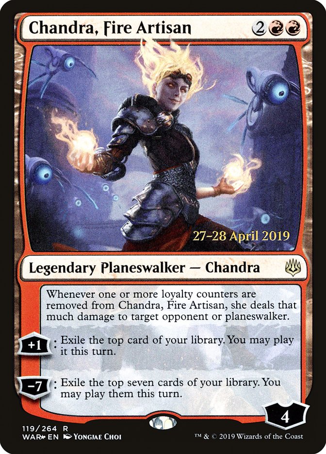 Chandra, Fire Artisan [War of the Spark Prerelease Promos] - Magic: The Gathering - Card Brawlers | Quebec | Canada |