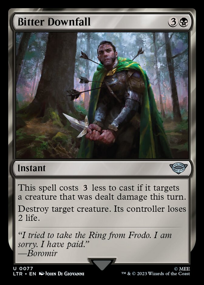 Bitter Downfall [The Lord of the Rings: Tales of Middle-Earth] - Magic: The Gathering - Card Brawlers | Quebec | Canada |