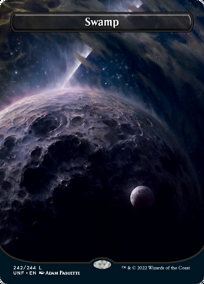 Swamp (242) (Orbital Space-ic Land) [Unfinity] - Magic: The Gathering - Card Brawlers | Quebec | Canada |