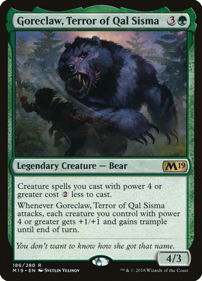 Goreclaw, Terror of Qal Sisma [Core Set 2019] - Magic: The Gathering - Card Brawlers | Quebec | Canada |
