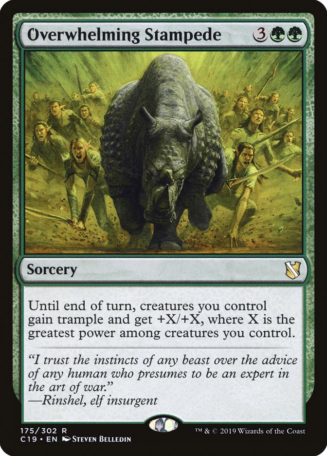 Overwhelming Stampede [Commander 2019] - Magic: The Gathering - Card Brawlers | Quebec | Canada |