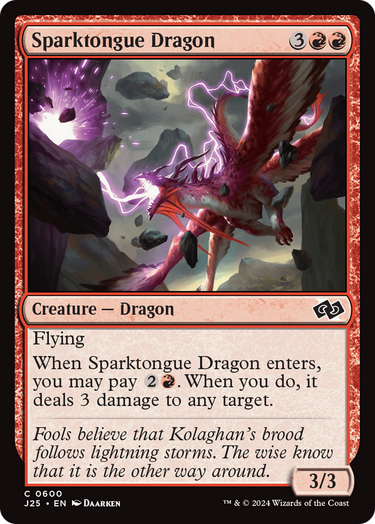 Sparktongue Dragon [Foundations Jumpstart] - Magic: The Gathering - Card Brawlers | Quebec | Canada |