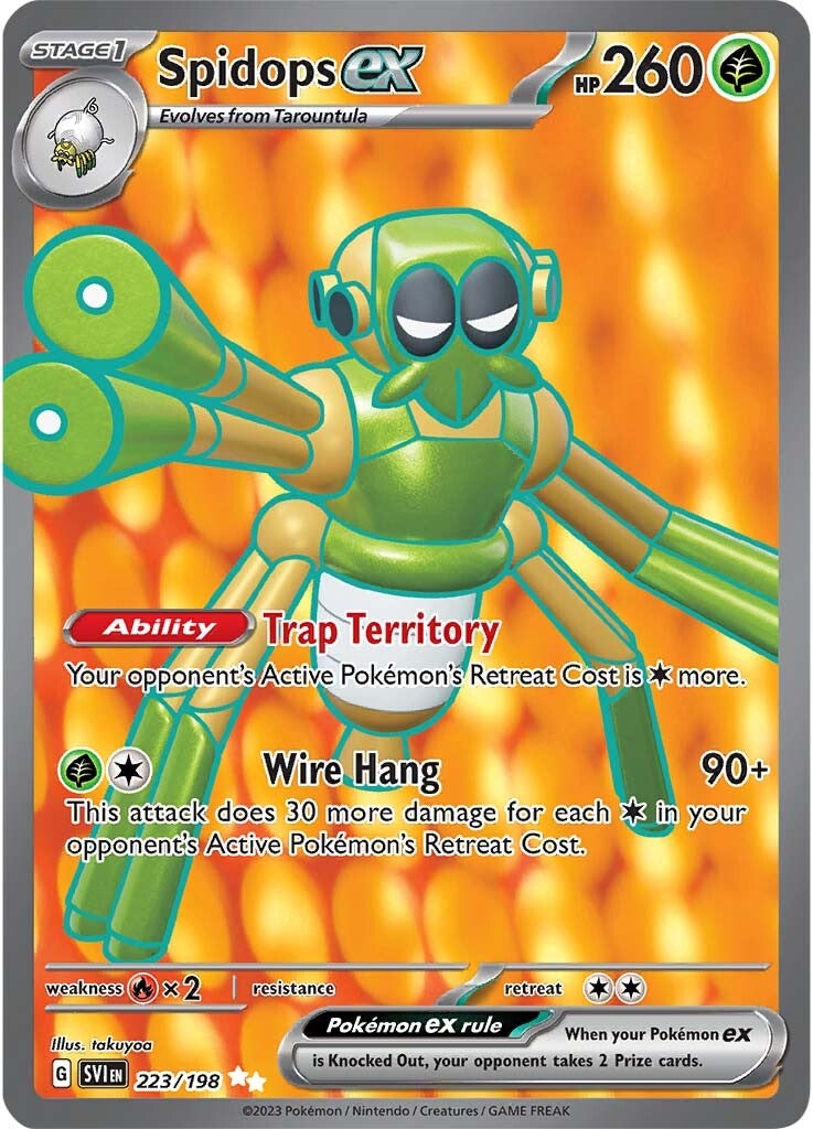Spidops ex (223/198) [Scarlet & Violet: Base Set] - Pokémon - Card Brawlers | Quebec | Canada |
