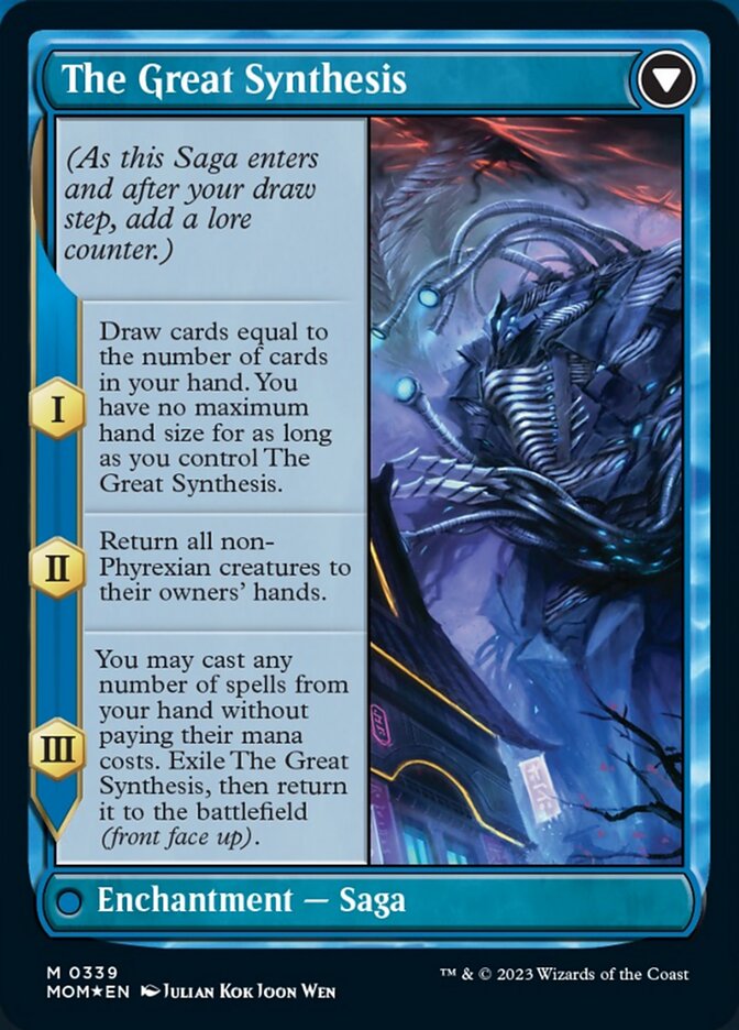 Jin-Gitaxias // The Great Synthesis (Borderless Alternate Art) [March of the Machine] - Magic: The Gathering - Card Brawlers | Quebec | Canada |