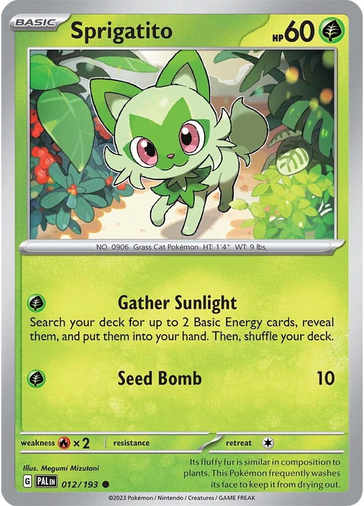 Sprigatito (012/193) [Scarlet & Violet: Paldea Evolved] - Pokémon - Card Brawlers | Quebec | Canada |