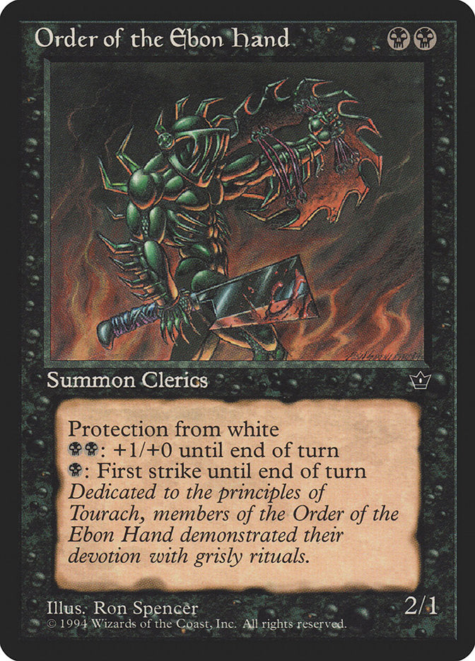 Order of the Ebon Hand (Ron Spencer) [Fallen Empires] - Magic: The Gathering - Card Brawlers | Quebec | Canada |