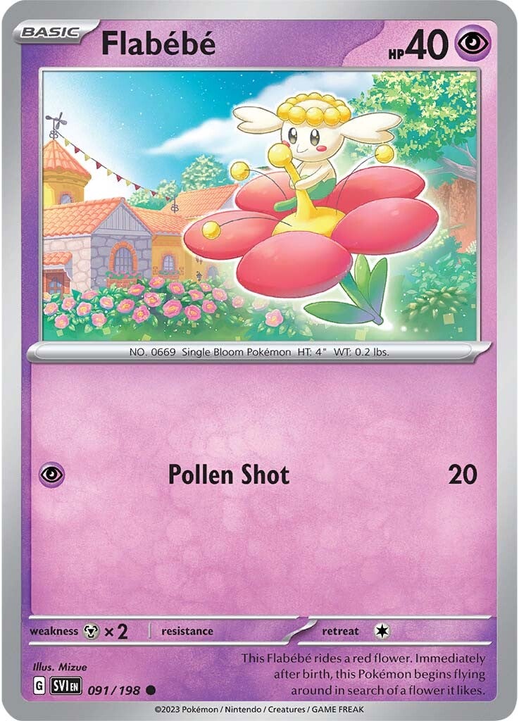 Flabebe (091/198) [Scarlet & Violet: Base Set] - Pokémon - Card Brawlers | Quebec | Canada |