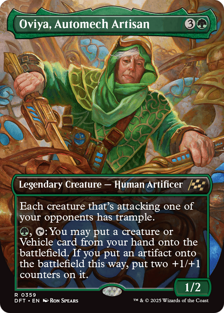 Oviya, Automech Artisan (Borderless) [Aetherdrift] - Magic: The Gathering - Card Brawlers | Quebec | Canada |