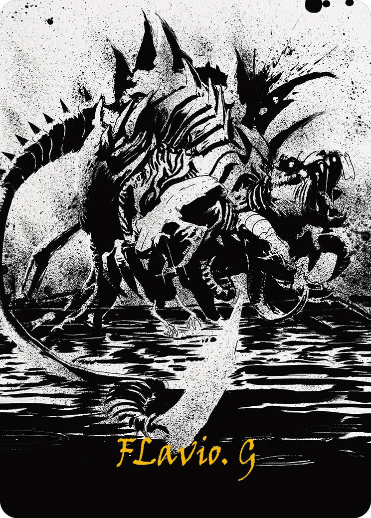 Karumonix, the Rat King Art Card (Gold-Stamped Signature) [Phyrexia: All Will Be One Art Series] - Magic: The Gathering - Card Brawlers | Quebec | Canada |