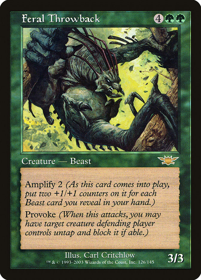 Feral Throwback [Legions] - Magic: The Gathering - Card Brawlers | Quebec | Canada |