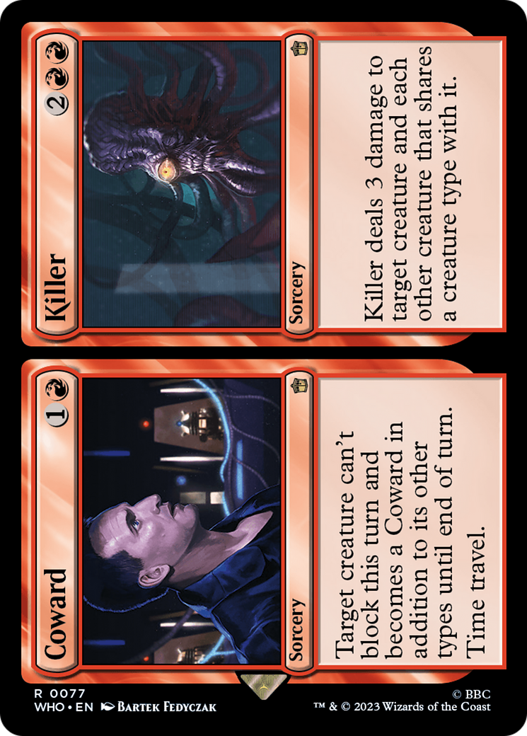Coward // Killer [Doctor Who] - Magic: The Gathering - Card Brawlers | Quebec | Canada |
