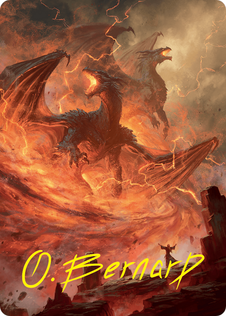 Rite of the Dragoncaller Art Card (38/54) (Gold-Stamped Signature) [Foundations Art Series] - Magic: The Gathering - Card Brawlers | Quebec | Canada |