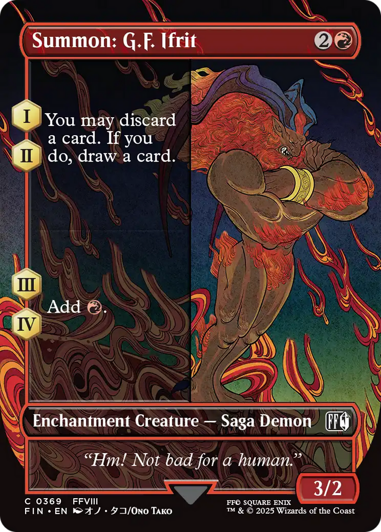 Summon: G.F. Ifrit (Borderless) [FINAL FANTASY] - Magic: The Gathering - Card Brawlers | Quebec | Canada |