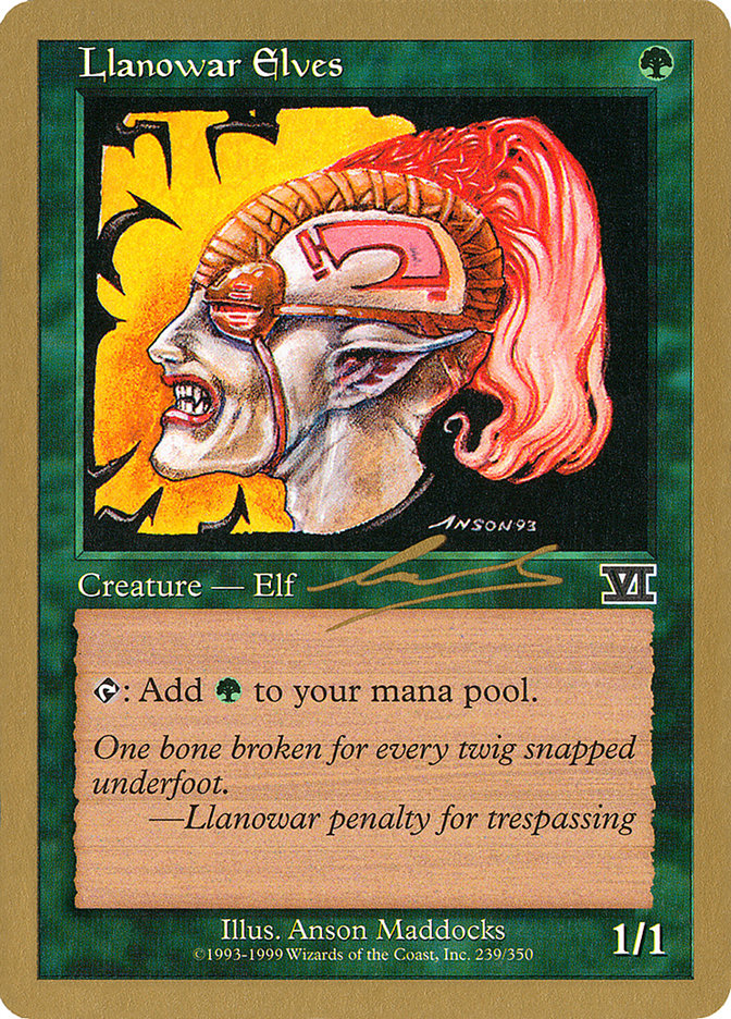 Llanowar Elves (Nicolas Labarre) [World Championship Decks 2000] - Magic: The Gathering - Card Brawlers | Quebec | Canada |