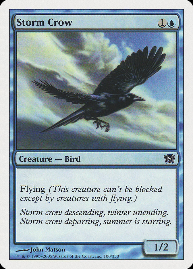 Storm Crow [Ninth Edition] - Magic: The Gathering - Card Brawlers | Quebec | Canada |