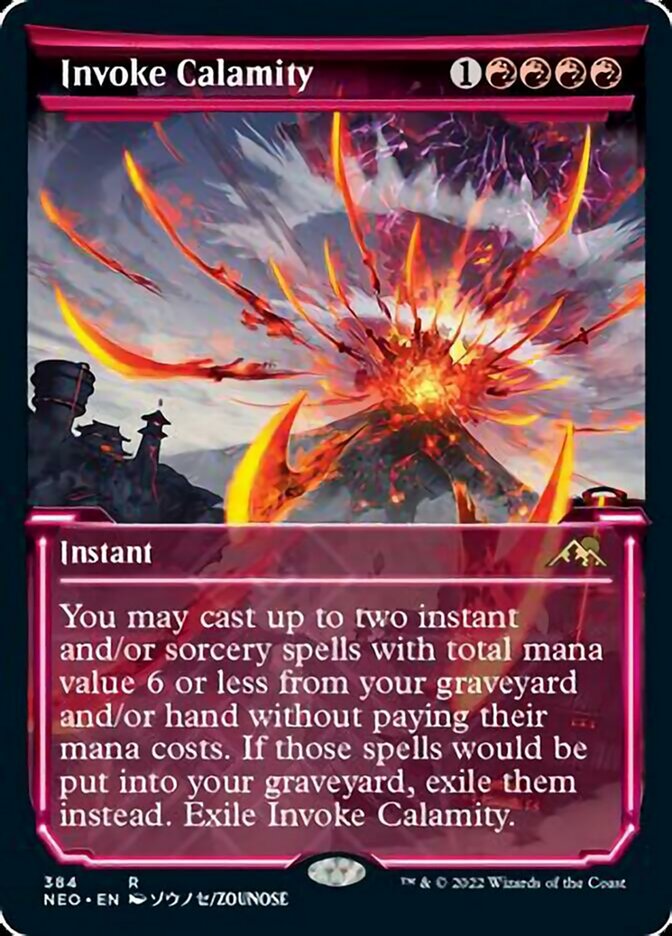 Invoke Calamity (Showcase Soft Glow) [Kamigawa: Neon Dynasty] - Magic: The Gathering - Card Brawlers | Quebec | Canada |