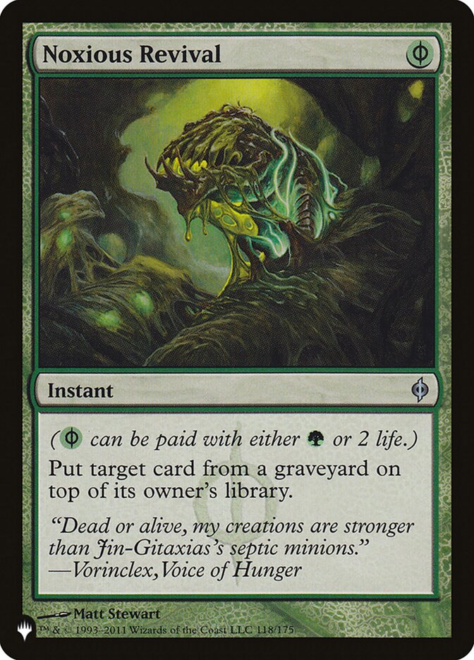 Noxious Revival [The List] - Magic: The Gathering - Card Brawlers | Quebec | Canada |