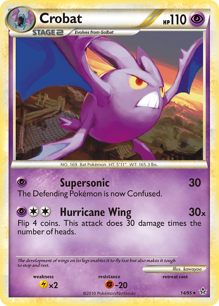 Crobat (14/95) [HeartGold & SoulSilver: Unleashed] - Pokémon - Card Brawlers | Quebec | Canada |