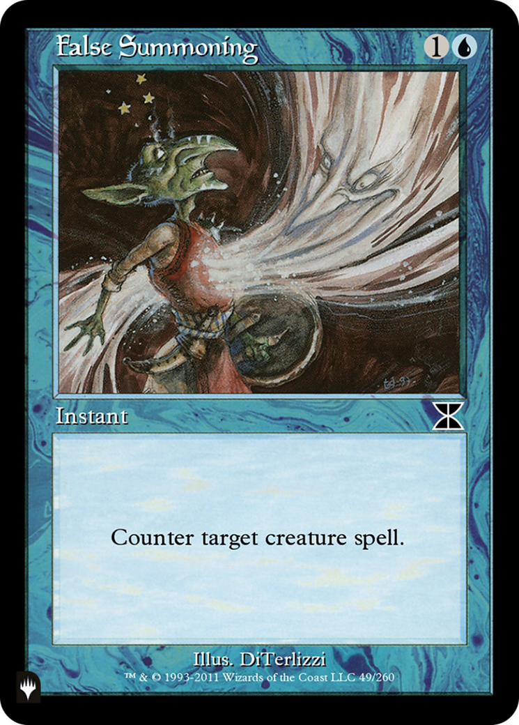 False Summoning [The List] - Magic: The Gathering - Card Brawlers | Quebec | Canada |