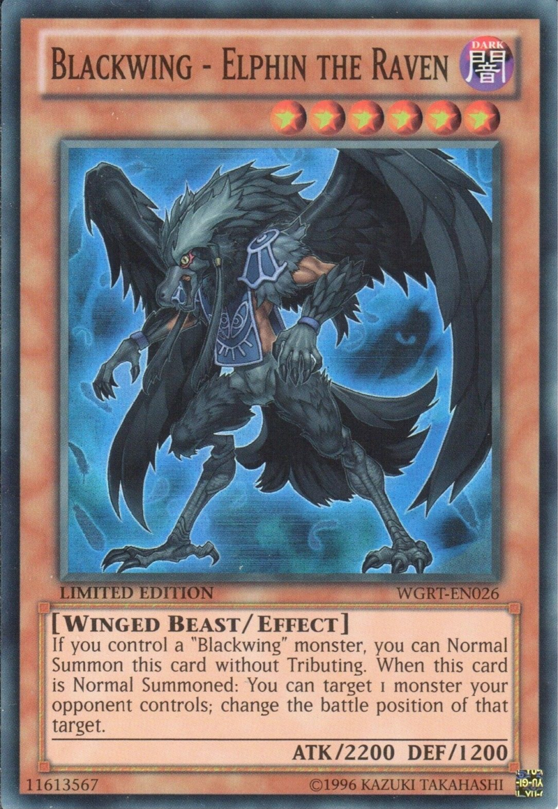 Blackwing - Elphin the Raven [WGRT-EN026] Super Rare - Yu-Gi-Oh! - Card Brawlers | Quebec | Canada |