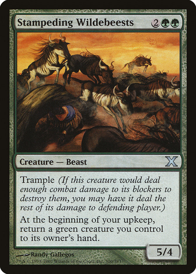 Stampeding Wildebeests [Tenth Edition] - Magic: The Gathering - Card Brawlers | Quebec | Canada |