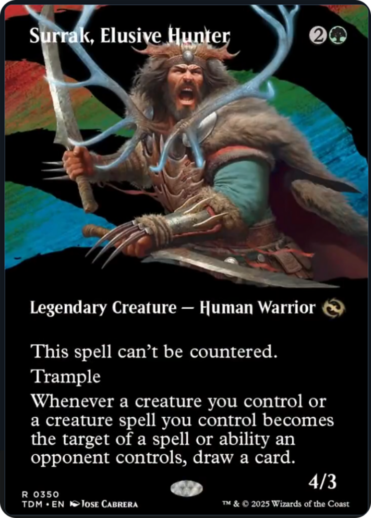 Surrak, Elusive Hunter (Borderless) [Tarkir: Dragonstorm] - Magic: The Gathering - Card Brawlers | Quebec | Canada |