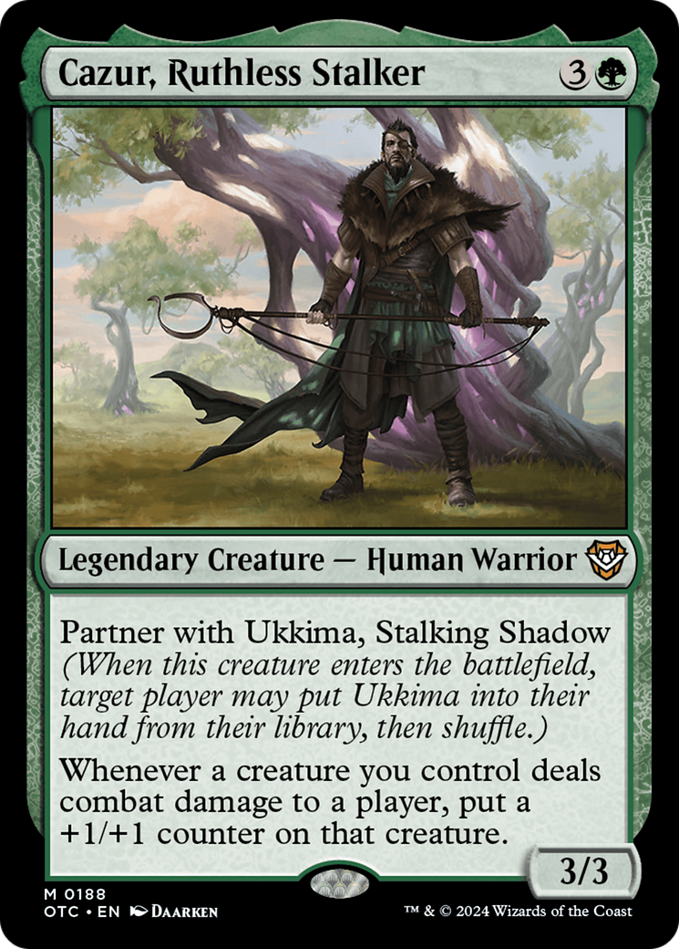 Cazur, Ruthless Stalker [Outlaws of Thunder Junction Commander] - Magic: The Gathering - Card Brawlers | Quebec | Canada |