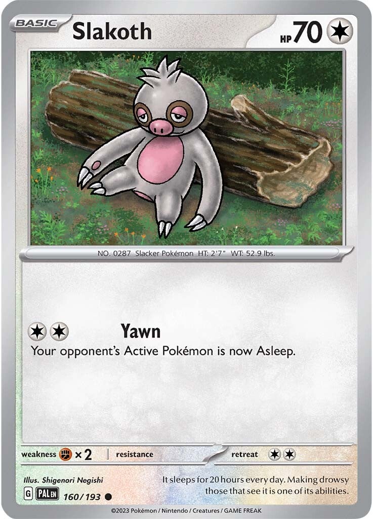 Slakoth (160/193) [Scarlet & Violet: Paldea Evolved] - Pokémon - Card Brawlers | Quebec | Canada |