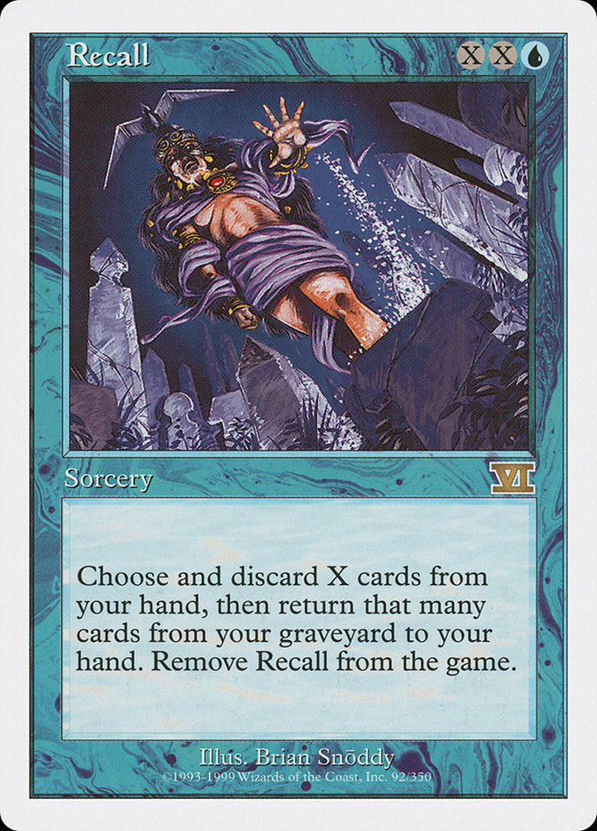 Recall [Classic Sixth Edition] - Magic: The Gathering - Card Brawlers | Quebec | Canada |