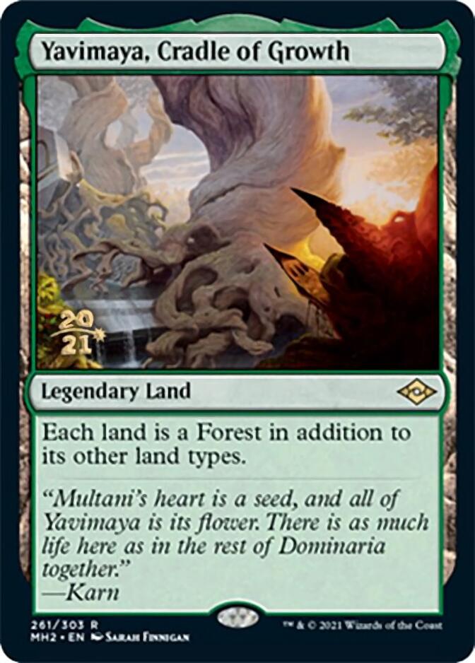 Yavimaya, Cradle of Growth [Modern Horizons 2 Prerelease Promos] - Magic: The Gathering - Card Brawlers | Quebec | Canada |