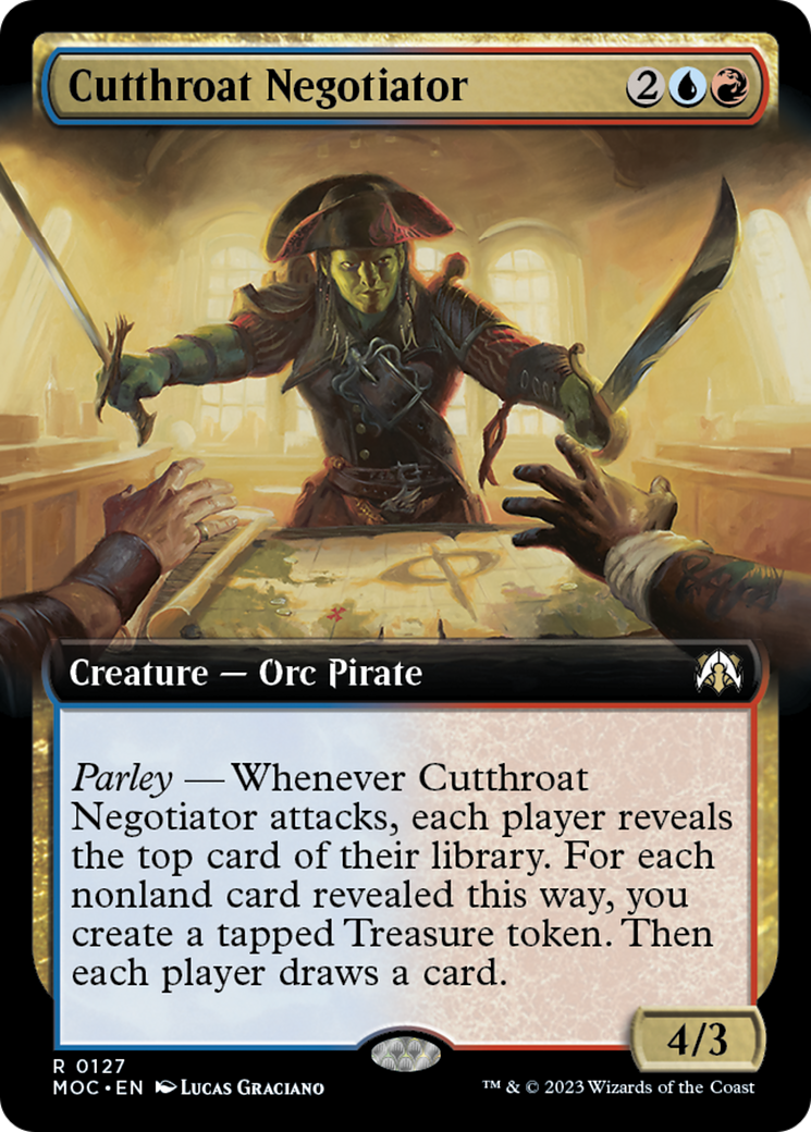 Cutthroat Negotiator (Extended Art) [March of the Machine Commander] - Magic: The Gathering - Card Brawlers | Quebec | Canada |