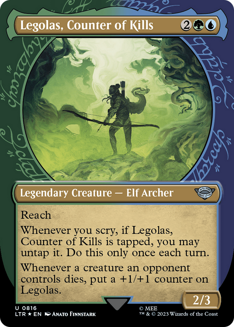 Legolas, Counter of Kills (Showcase) (Surge Foil) [The Lord of the Rings: Tales of Middle-Earth] - Magic: The Gathering - Card Brawlers | Quebec | Canada |