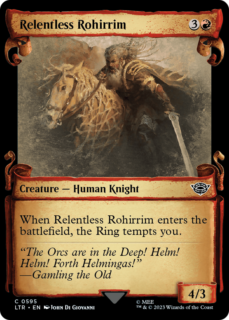 Relentless Rohirrim [The Lord of the Rings: Tales of Middle-Earth Showcase Scrolls] - Magic: The Gathering - Card Brawlers | Quebec | Canada |