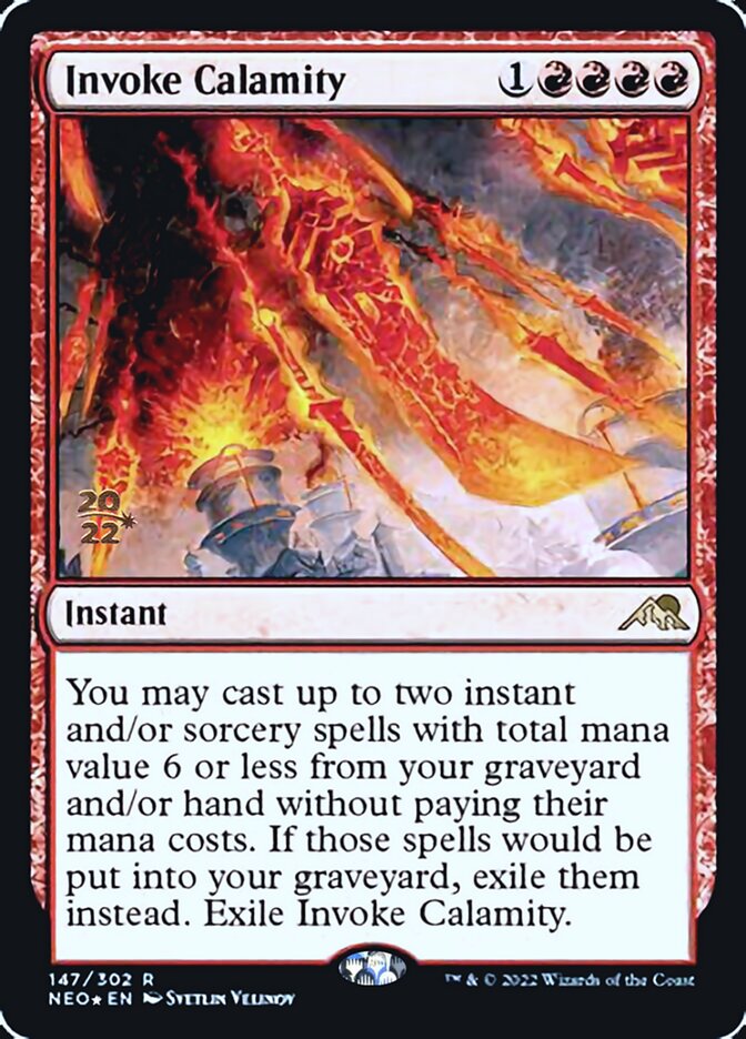Invoke Calamity [Kamigawa: Neon Dynasty Prerelease Promos] - Magic: The Gathering - Card Brawlers | Quebec | Canada |