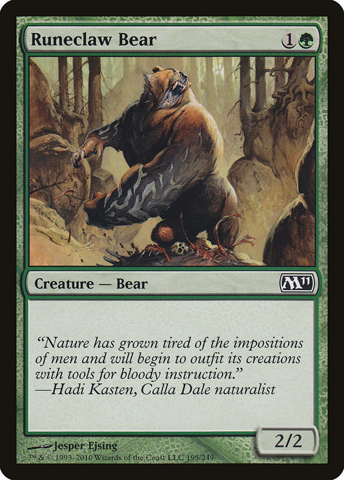 Runeclaw Bear [Magic 2011] - Magic: The Gathering - Card Brawlers | Quebec | Canada |