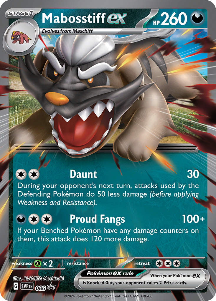 Mabosstiff ex (086) (Jumbo Card) [Scarlet & Violet: Black Star Promos] - Pokémon - Card Brawlers | Quebec | Canada |
