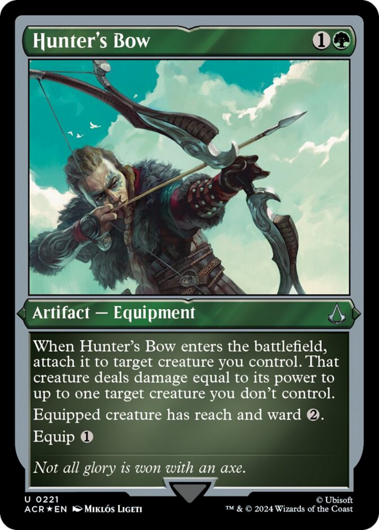 Hunter's Bow (Foil Etched) [Assassin's Creed] - Magic: The Gathering - Card Brawlers | Quebec | Canada |