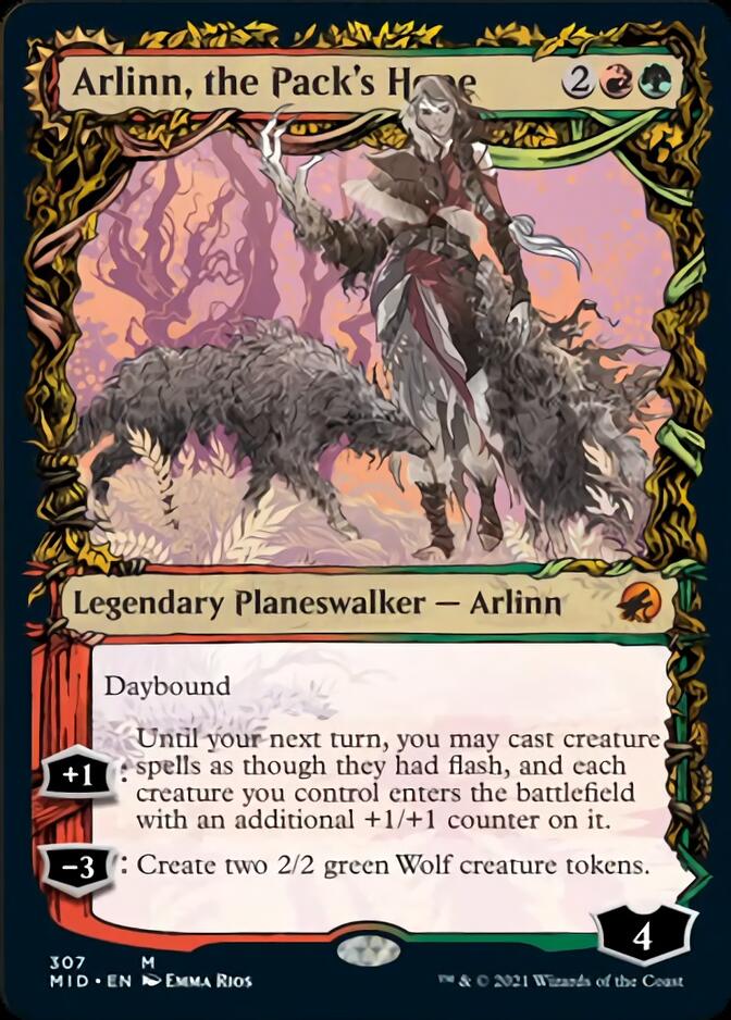 Arlinn, the Pack's Hope // Arlinn, the Moon's Fury (Showcase Equinox) [Innistrad: Midnight Hunt] - Magic: The Gathering - Card Brawlers | Quebec | Canada |