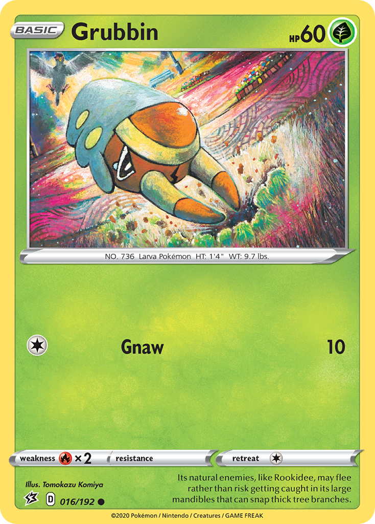 Grubbin (016/192) [Sword & Shield: Rebel Clash] - Pokémon - Card Brawlers | Quebec | Canada |