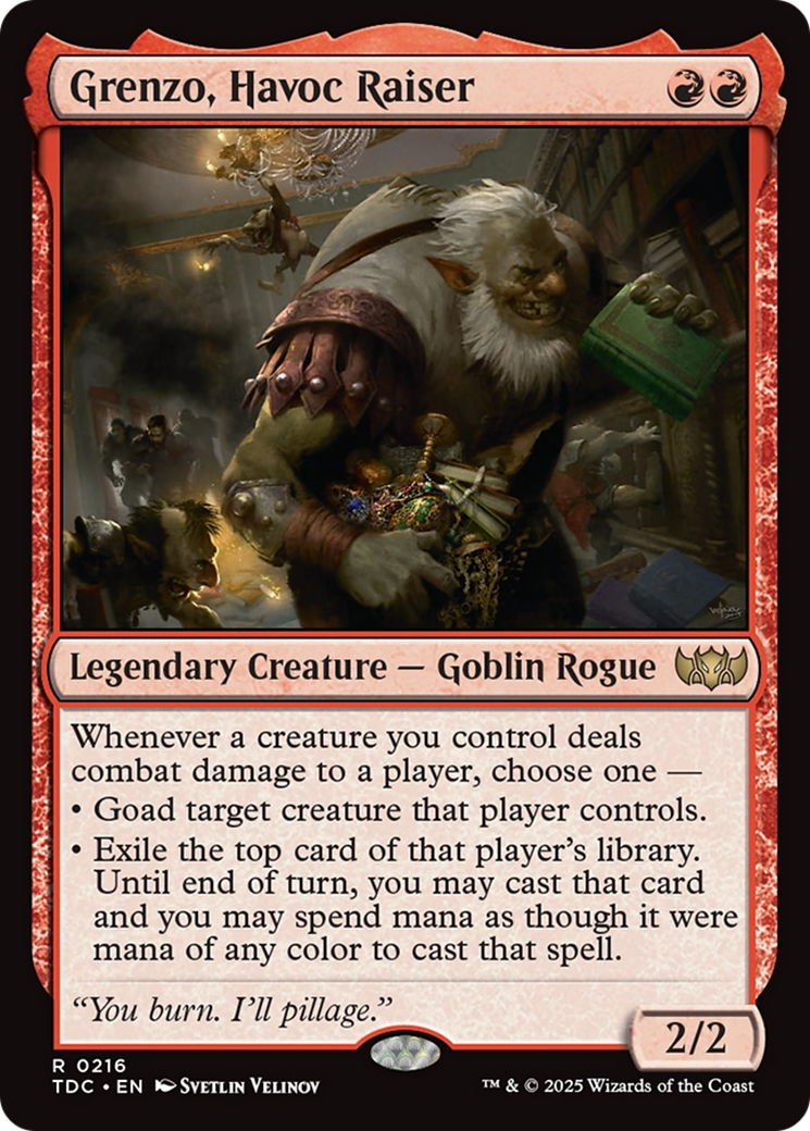 Grenzo, Havoc Raiser [Tarkir: Dragonstorm Commander] - Magic: The Gathering - Card Brawlers | Quebec | Canada |