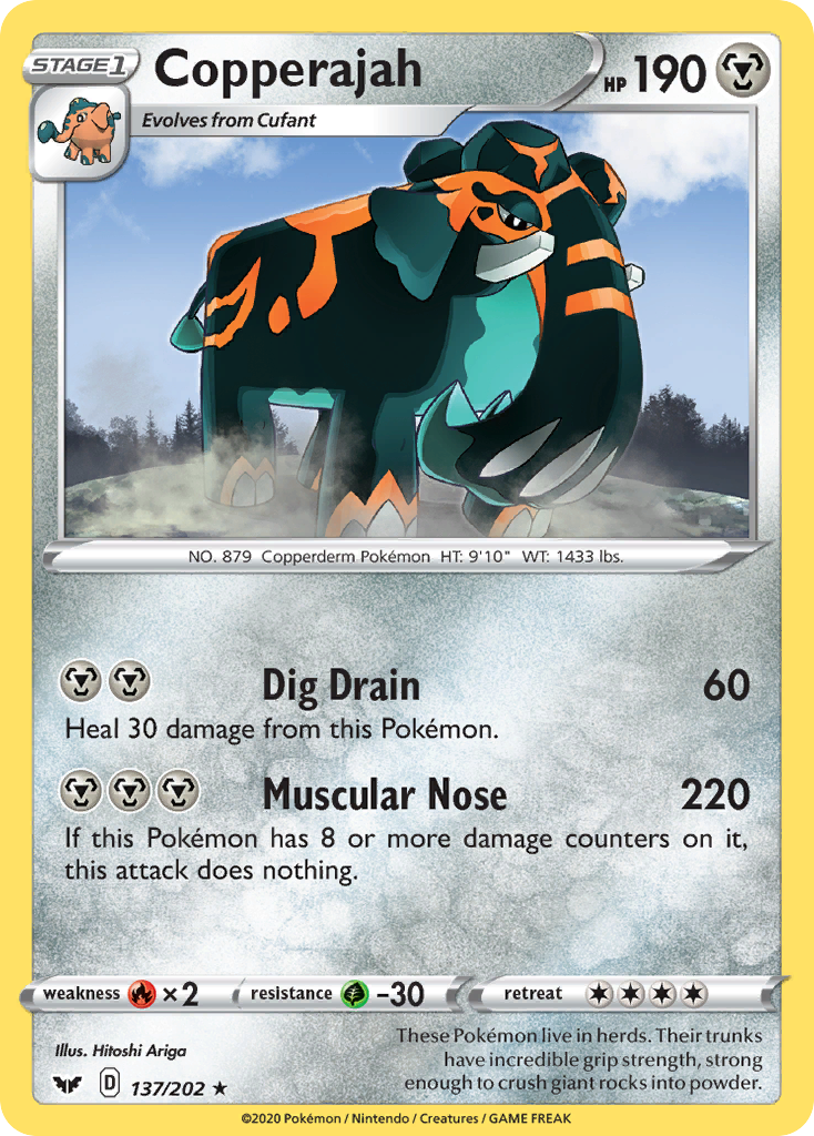 Copperajah (137/202) [Sword & Shield: Base Set] - Pokémon - Card Brawlers | Quebec | Canada |